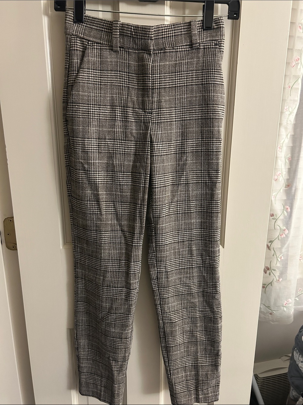 H&M Gray Plaid Trousers